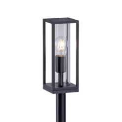 LED-Wegeleuchte, anthrazit, IP44, E27 Fassung, spritzwassergeschützt
