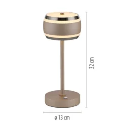 Neuhaus PURE® LED Akku-Tischleuchte PURE Falling Rings, bronce