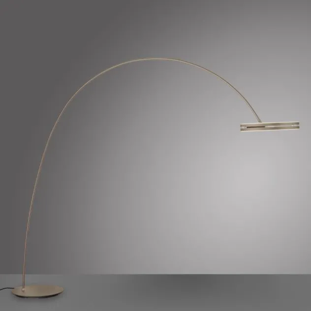 Neuhaus PURE® LED Bogenlampe PURE Loop-Bow, bronce, Stehleuchte, dimmbar,