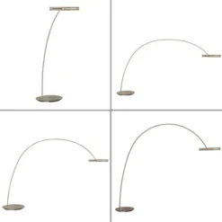 Neuhaus PURE® LED Bogenlampe PURE Loop-Bow, bronce, Stehleuchte, dimmbar,