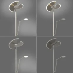 Neuhaus PURE® Led Deckenfluter / Stehleuc PURE Mutil diamond (siber farbig) Leselicht dimmbar
