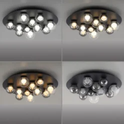 Neuhaus PURE® LED Deckenleuchte PURE Popup, mystic grey, dimmbar, Funk-FB, Memoryfunktion