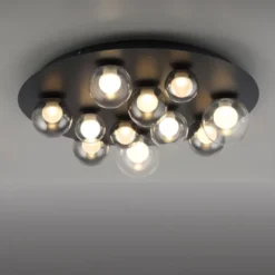 Neuhaus PURE® LED Deckenleuchte PURE Popup, mystic grey, dimmbar, Funk-FB, Memoryfunktion