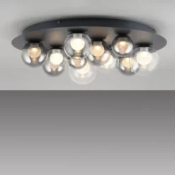 Neuhaus PURE® LED Deckenleuchte PURE Popup, mystic grey, dimmbar, Funk-FB, Memoryfunktion