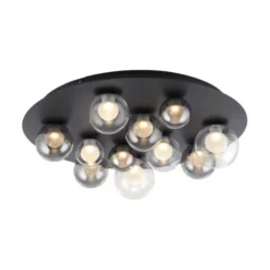 Neuhaus PURE® LED Deckenleuchte PURE Popup, mystic grey, dimmbar, Funk-FB, Memoryfunktion