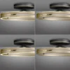 Neuhaus PURE® LED Deckenleuchte PURE Loop, black-pearl/ivory-gold, Fernbedienung