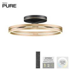 Neuhaus PURE® LED Deckenleuchte PURE Loop, black-pearl/ivory-gold, Fernbedienung