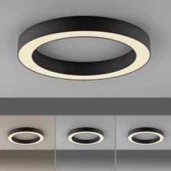 Neuhaus PURE® LED Deckenleuchte PURE Lines Round, graphite, 35 cm, dimmbar
