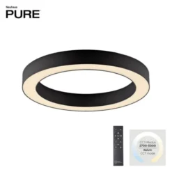 Neuhaus PURE® LED Deckenleuchte PURE Lines Round, graphite, 35 cm, dimmbar