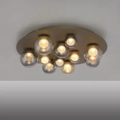Neuhaus PURE® LED Deckenleuchte PURE Popup, bronce, dimmbar, Funk-FB, Memoryfunktion