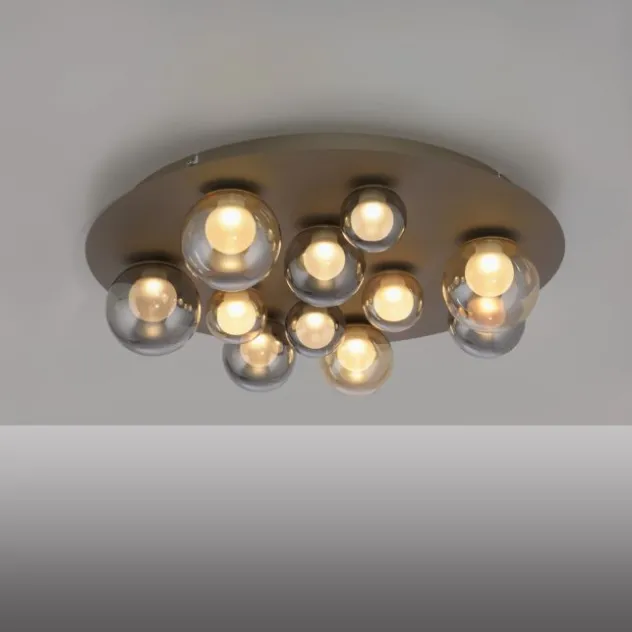 Neuhaus PURE® LED Deckenleuchte PURE Popup, bronce, dimmbar, Funk-FB, Memoryfunktion