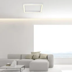 Neuhaus PURE® LED Deckenleuchte PURE Lines Square diamond (alu) 55x55cm dimmbar