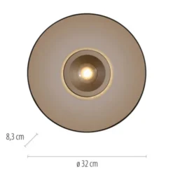 Neuhaus PURE® LED Deckenleuchte Pure Moon, bronce, Tronicdimmer