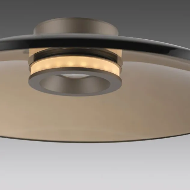 Neuhaus PURE® LED Deckenleuchte Pure Moon, bronce, Amberfarben, dimmbar