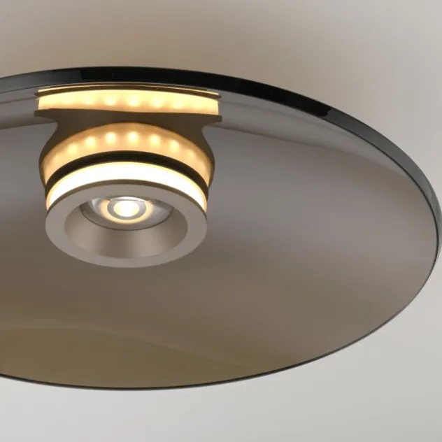 Neuhaus PURE® LED Deckenleuchte Pure Moon, bronce, Amberfarben, dimmbar