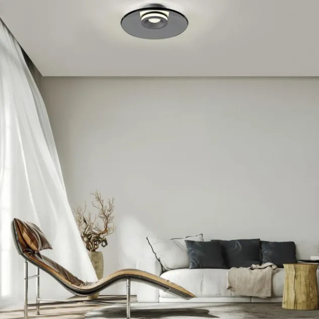Neuhaus PURE® LED Deckenleuchte PURE Moon, platin (grau), dimmbar