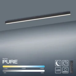 Neuhaus PURE® LED Deckenleuchte PURE Lines Straight graphite dimmbar