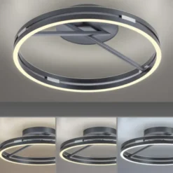 Neuhaus PURE® LED Deckenleuchte PURE Loop, mystic grey, Fernbedienung