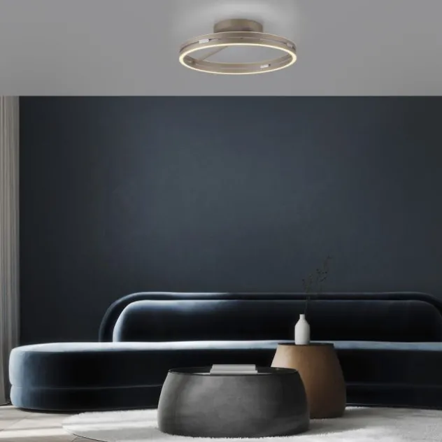Neuhaus PURE® LED Deckenleuchte PURE Loop, bronce, dimmbar, Fernbedienung