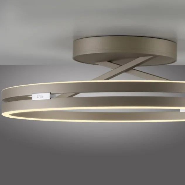Neuhaus PURE® LED Deckenleuchte PURE Loop, bronce, dimmbar, Fernbedienung