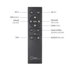 Neuhaus PURE® LED Deckenleuchte PURE Loop, bronce, dimmbar, Fernbedienung