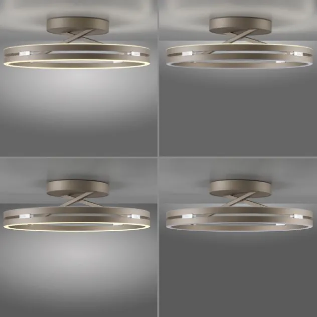 Neuhaus PURE® LED Deckenleuchte PURE Loop, bronce, dimmbar, Fernbedienung