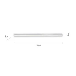 Neuhaus PURE® LED Deckenleuchte PURE Lines Straight diamond, (alu) linear
