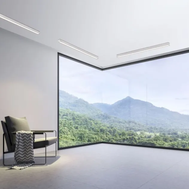 Neuhaus PURE® LED Deckenleuchte PURE Lines Straight diamond, (alu) linear