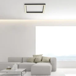 Neuhaus PURE® LED Deckenleuchte PURE Lines Square graphite 55x55cm CCT dimmbar