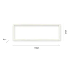 Neuhaus PURE® LED Deckenleuchte PURE Lines Square graphite Frame 110x30cm dimmbar
