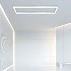 Neuhaus PURE® LED Deckenleuchte PURE Lines Square diamond, (alu) Frame 110x30cm