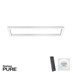 Neuhaus PURE® LED Deckenleuchte PURE Lines Square diamond, (alu) Frame 110x30cm