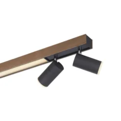 Neuhaus PURE® LED Deckenleuchte PURE Lines Spot, oak/graphite, dimmbar, CCT, drehbar
