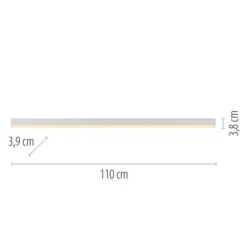 Neuhaus PURE® LED Deckenleuchte PURE Lines Straight, snow