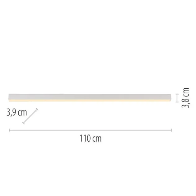 Neuhaus PURE® LED Deckenleuchte PURE Lines Straight, snow