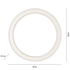 Neuhaus PURE® LED Deckenleuchte PURE Lines Round, diamond (alu), 50 cm, dimmbar