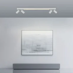 Neuhaus PURE® LED Deckenleuchte PURE Lines Spot, snow, dimmbar, Funk-Fernbedienung
