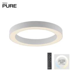 Neuhaus PURE® LED Deckenleuchte PURE Lines round, snow, 35 cm, dimmbar