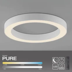 Neuhaus PURE® LED Deckenleuchte PURE Lines round, snow, 35 cm, dimmbar