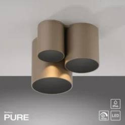 Neuhaus PURE® LED Deckenleuchte PURE Point, bronce, Indoor dimmbar