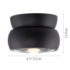 Neuhaus PURE® LED Deckenleuchte PURE Move, black pearl, Dimmer, dreh- schwenkbar