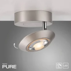 Neuhaus PURE® LED Deckenleuchte PURE Oculis, diamond, Tronicdimmer, dreh+schwenkbar