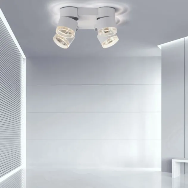 Neuhaus PURE® LED Deckenleuchte PURE Nola weiß 4 flammig drehbar dimmbar