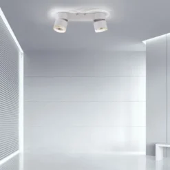 Neuhaus PURE® LED Deckenleuchte PURE Nola weiß 2 flammig drehbar dimmbar