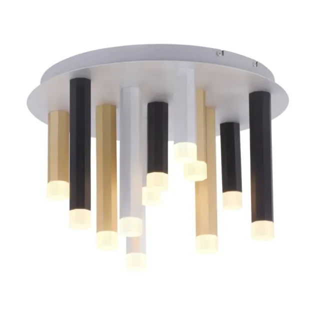 Neuhaus PURE® LED-Deckenleuchte PURE Gemin, Aluminium gebürstet, puristisches Design