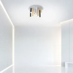Neuhaus PURE® LED-Deckenleuchte PURE Gemin, Aluminium gebürstet, puristisches Design