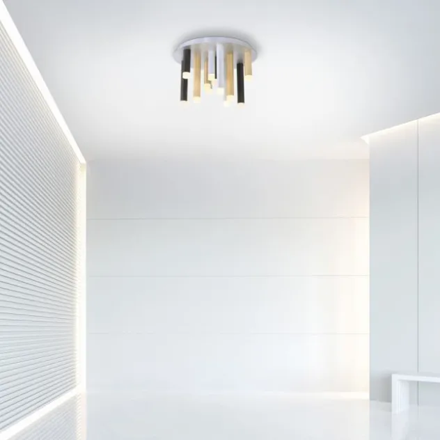 Neuhaus PURE® LED-Deckenleuchte PURE Gemin, Aluminium gebürstet, puristisches Design