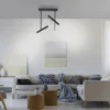 Neuhaus PURE® LED Deckenleuchte PURE Tutua, 2-flammig, schwarz, drehbar