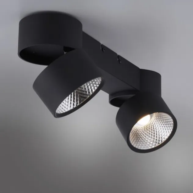 Neuhaus PURE® LED Deckenleuchte PURE Nola, schwarz, 2-flammig, drehbar, dimmbar