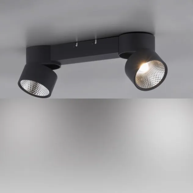 Neuhaus PURE® LED Deckenleuchte PURE Nola, schwarz, 2-flammig, drehbar, dimmbar